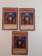 Yugioh TCG - 3x Gravekeeper's Guard - 2x SDMA-EN009 1st + 1x PGD-061 UNL - NM