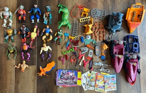 Masters of the Universe Lot Damaged Vintage Action Figures Parts Mattel Skeleton