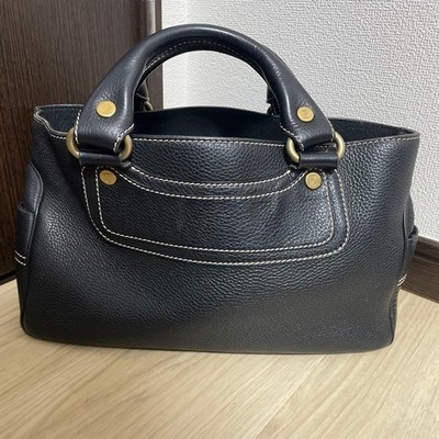 CELINE Leder Boogie Back Handtasche Schwarz Tasche