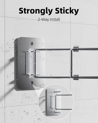 RV Shower Corner Storage Bar, 7.9-13.7 inches Bathroom Travel 2 Pack - Bild 4 von 9