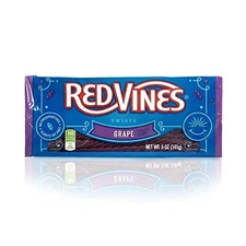 Red Vines Licorice, Grape Flavor Twists, Soft & Chewy Candy, 5oz Trays (12... 