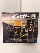 Curve Black by Liz Claiborne for Men 3-Piece Gift Set Cologne Deodorant Aftersha