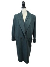 Women's vintage Donnybrook Wool Blend Coat Green/Gold Size 16