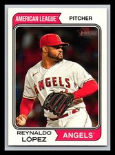 2023 Topps Heritage Reynaldo Lopez #628 Los Angeles Angels MLB Baseball Card
