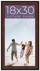 18x30 Frame Executive Brown Round Mahogany Finish Solid Wood Picture Frame | 1.2