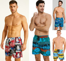 Mens Swimming Board Swim Shorts Trunks Swimwear Beach Holiday Boys Mesh Net