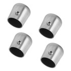 4 Pcs Stainless Steel Handrail End Cap Stair Caps Plug for Top Railing