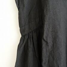 Dyed ikkuna/suzuki takayuki Linen Side-Gather Dress Size 1