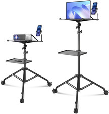 Projector Stand with Wheels, Laptop Stand Tripod Adjustable Height from 31.3 to