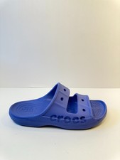 C1. Crocs Womens Baya Slide Sandals Blue-US 8