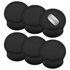 6 Pcs Ergonomic Mouse Pad with Wrist Rest Support, Comfortable Mousepad with ...
