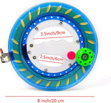 Kite Reel and Line - 8 Inch Dia with 1000Ft High Strength String, Locking Spo...