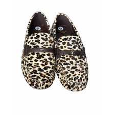 kate spade flower stud moccasin, NWB, SIZE 11, color is cashew milk multi