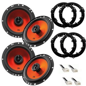 JBL Stage1 62F 400W 6.5" Coaxial Speakers Front & Rear for 2013-UP Ford Vehicles