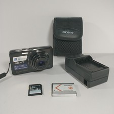 Sony Cyber-shot DSC-W650 16.1MP Digital Camera Battery SD Charger Case Tested