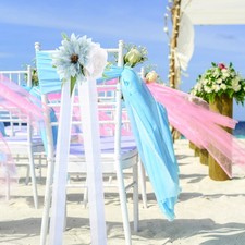 Wedding Flowers Decorations Aisle Chair Artificial Floral Arrangements