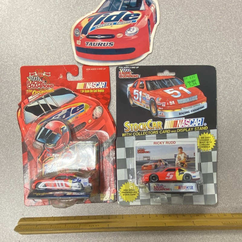 Racing Champions Ricky Rudd Tide Ford Taurus NASCAR Diecast 1:64 lot