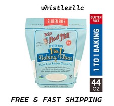 Bob's Red Mill Gluten Free 1-to-1 Baking Flour, Blend, 44 oz Bag.