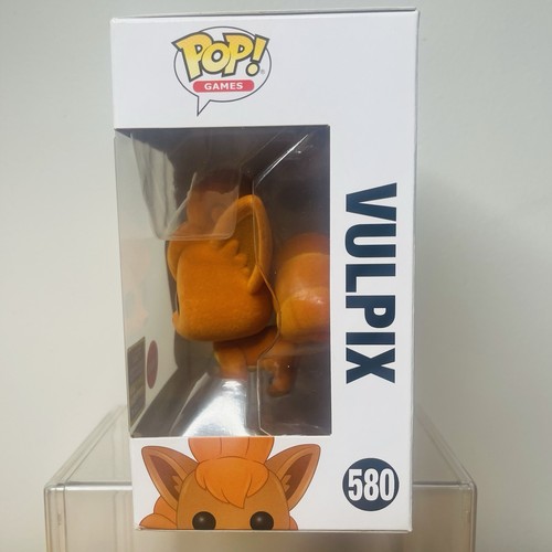 Pokemon Vulpix Flocked Pop Vinilo 580 2020 Convención de Verano Exclusivo Funko - Imagen 4 de 8