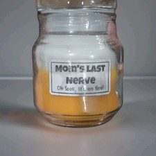 Scented Candle Funny Mom's Last Nerve Citrus Cream Handmade Wax Candle 4oz New 