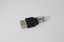 USB FEMALE to RJ11 RJ12 PHONE ADAPTER HEADSET CONVERTER JACK