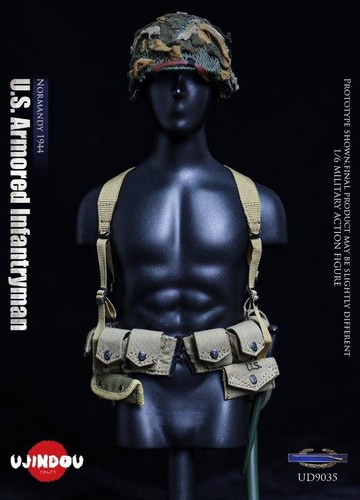 Figura de 12" escala 1:6 Ujindou Segunda Guerra Mundial US Blindado Infantería Normandía 1944 UD9035 - Imagen 13 de 24