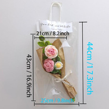 Knitting Flower Artificial Flower for Anniversary Housewarming Gifts for Mom