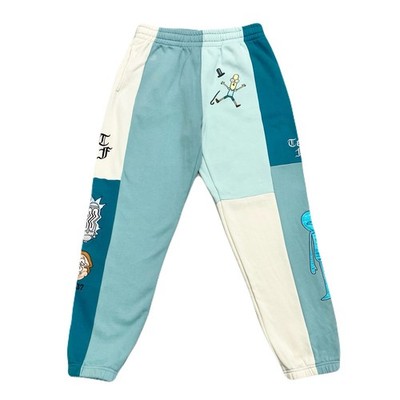 Teddy Fresh X Rick And Morty Patchwork Joggers Sweatpants Men s Medium