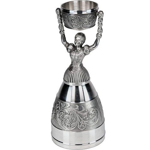 German Pewter Nuernberg Bridal Wedding Cup Toasting Wine Glass New