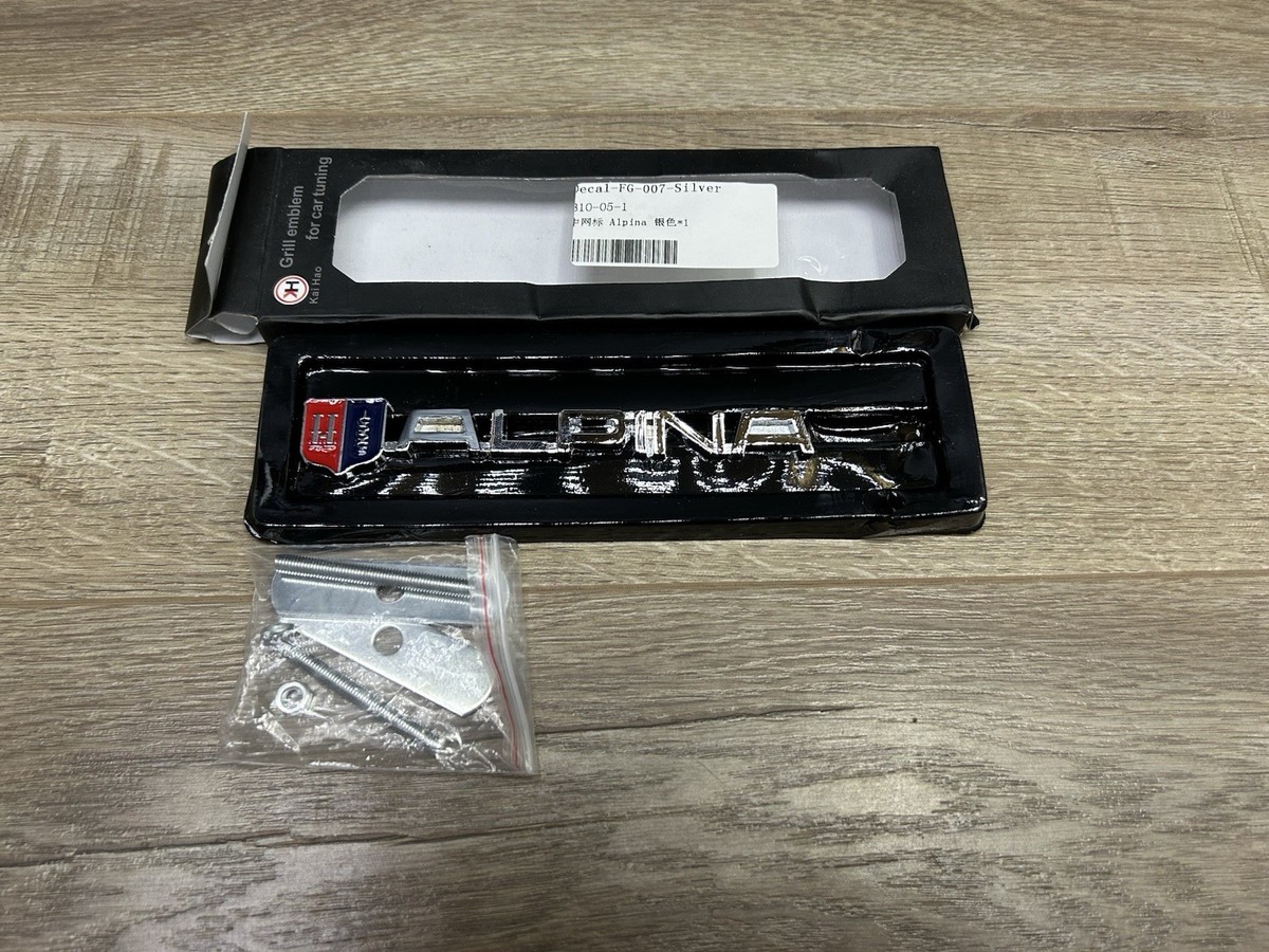 Alpina Logo Kai Hao Metal Grill Emblem Car Decal Badge | eBay