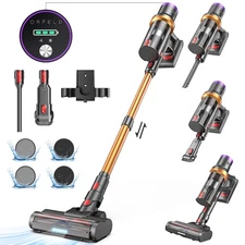 35KPA Cordless Vacuum Cleaner Stick Vacuums Lightweight Anti-tangle Brush Home