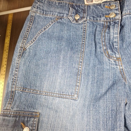 Faded Glory Size 16W Capri Jeans With Extra Pockets On Legs - Picture 6 of 8