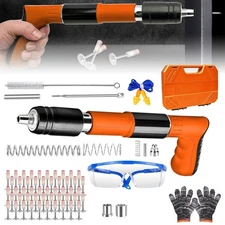 Powerful Concrete Nail Gun Air Nailer Nail Wall Fastening Tool+50PCS Round Nails