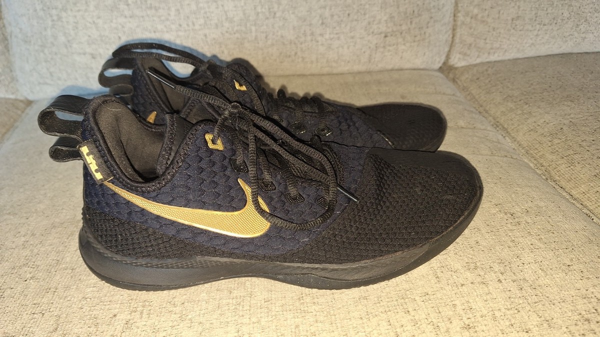 Nike LeBron Witness 3 Black Gold Men’s Size 10.5 Basketball Shoes AO4433-003 Nike LeBron Witness 3  main image 2