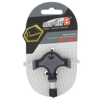 Super-B Premium Kettenblattmutter / Schraubenschlüssel - T-Form - TB-TH20