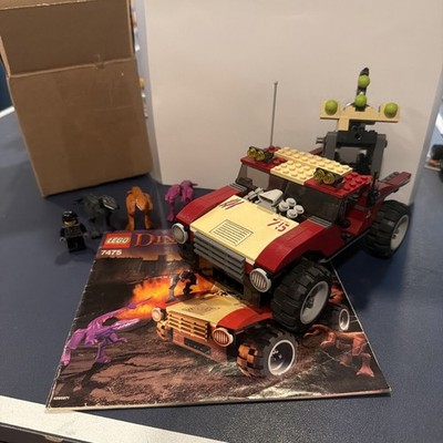 Lego Dino Attack: Fire Hammer Vs. Mutant Lizards 7475 99% Complete W/ Manual