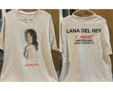 Lana Del Rey Hinterland Saint Charles Iowa Natural T-Shirt Unisex Fan Gift S-3XL