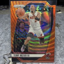 2024-25 Panini Prizm - #142 Terry Rozier Orange Wave Prizm /60 Miami Heat