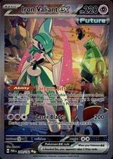 iron valiant pokemon card price Buy | Temporal Forces you may put 2 damage counters on 1 of your opponent’s Pokémon Pokemon » Iron Valiant ex