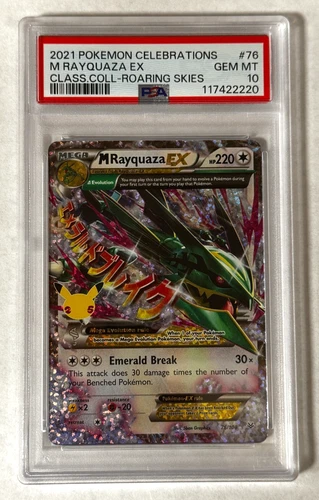 M Rayquaza EX Classic Collection PSA 10 GEM 2021 Pokemon Celebrations #76/108