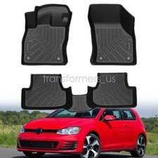 Tpe 3d Model Floor Mats Liner 3pcs For 2015-2021 Volkswagen Golf Gti Mk7 New Tpe 3d Model Floor Mats Liner 3pcs For 2015-2021 Volkswagen Golf Gti Mk7 New