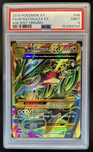 2015 Pokemon XY Ancient Origins Mega Rayquaza #98/98 PSA 9