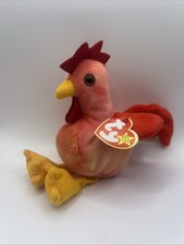 TY Beanie Baby - DOODLE the Rooster (4th Gen hang tag) (6 inch)