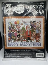 1994 Design Works #9380 Happy Everything All Holidays Counted Cross Stitch