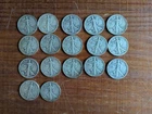 walking liberty half dollar lot of 17