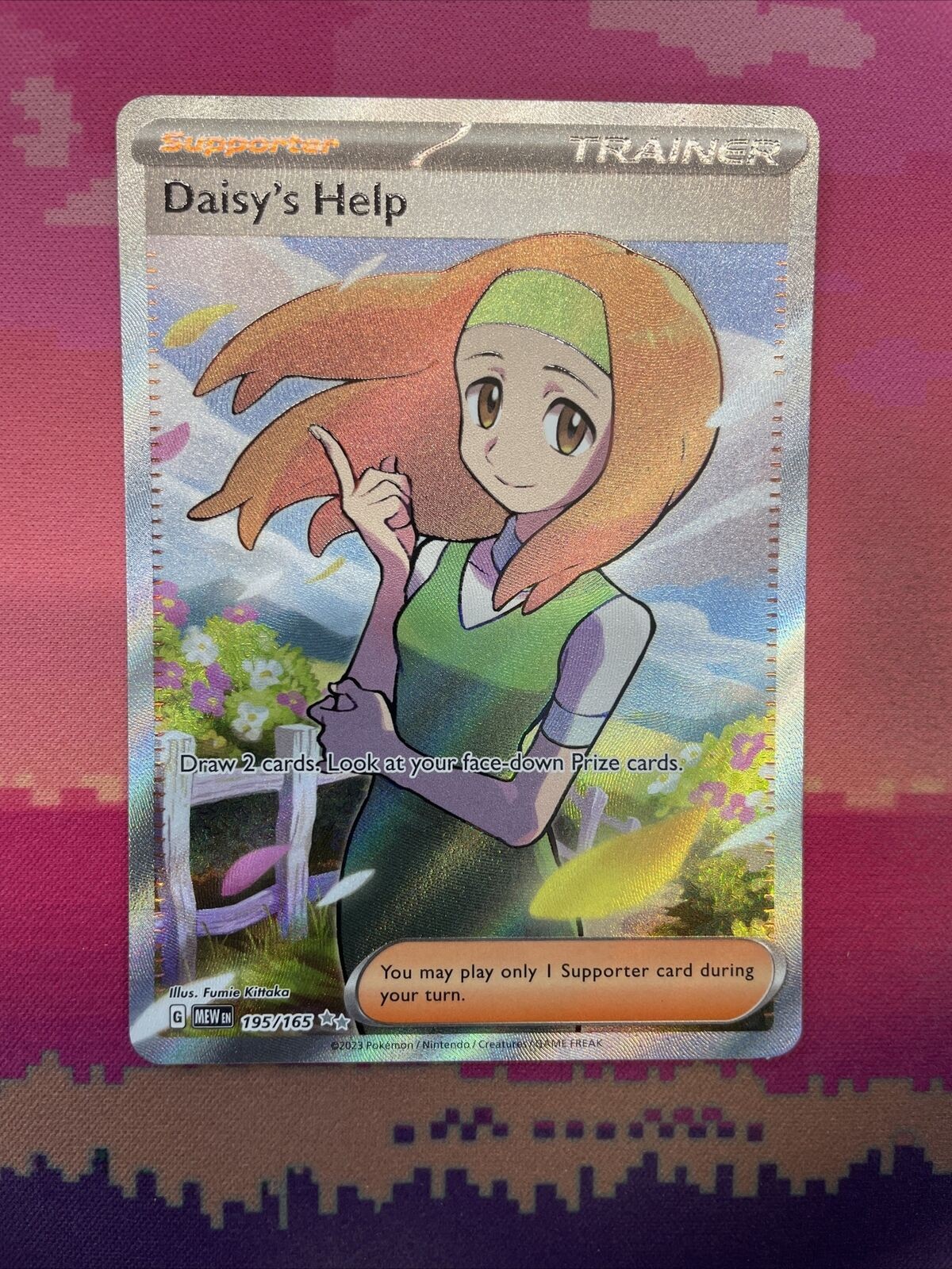 Pokemon Card Daisy's Help 195/165 Ultra Rare Pokemon 151 Near Mint
