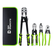 4-Piece Bolt Cutter Pliers Set, 14" Heavy Duty Bolt Cutter, 8" Mini Bolt Cutt...
