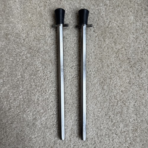 Pair of Rogers Vintage 60s Swivo Swivomatic era Bass Drum HEX Spur Legs - 9” - Picture 3 of 9