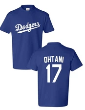 YOUTH  Ohtani # 17  Los Angeles Baseball T-SHIRT  FREE SHIPPING