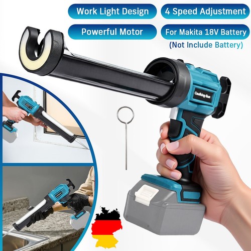 Akku Silikonpistole Kartuschenpresse Kartuschenpistole Glaskleber Für Makita-18V - Bild 1 von 18